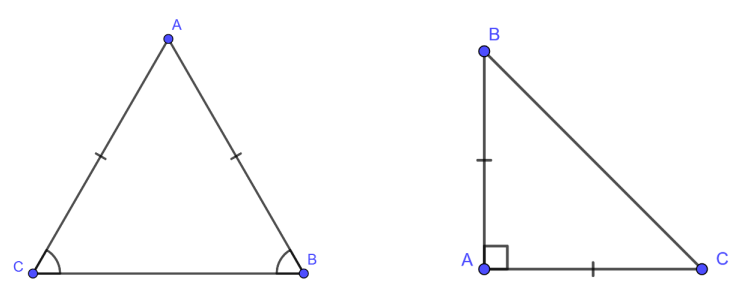 Cách chứng minh tam giác cân và tính chất của tam giác cân